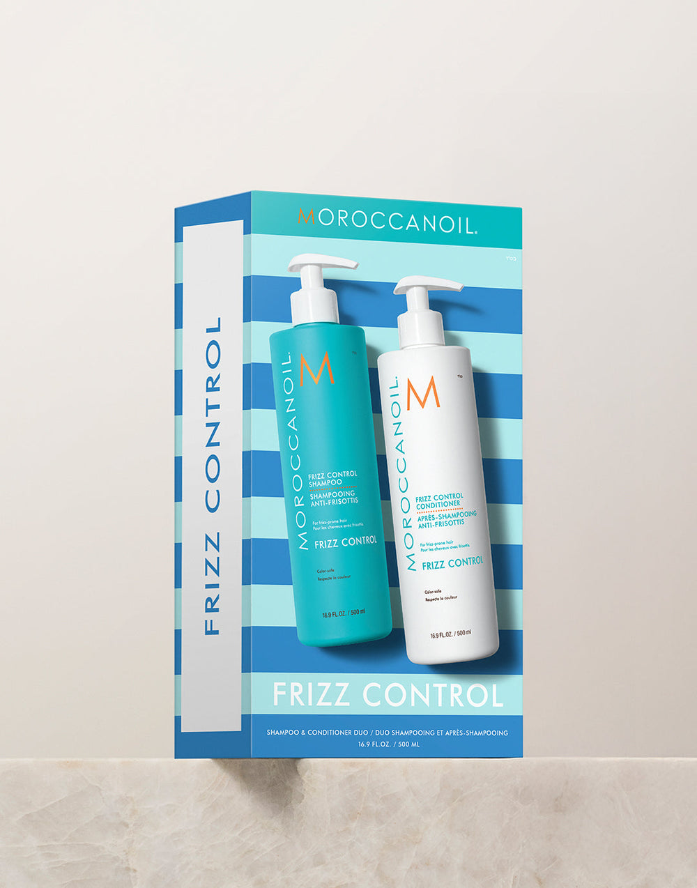 Moroccanoil Frizz Control sjampó og hárnæring 2×500 ml