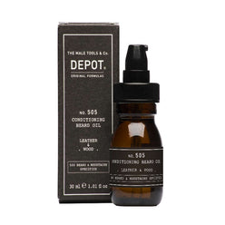 DEPOT No.505 skeggolía 30 ml – Leather & Wood