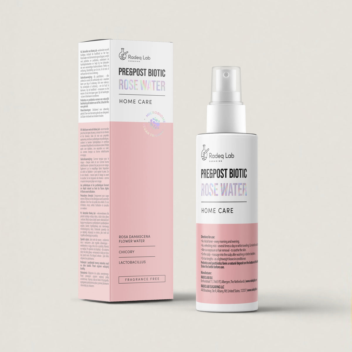 Radeq Lab Pre&Post Biotic rósavatn